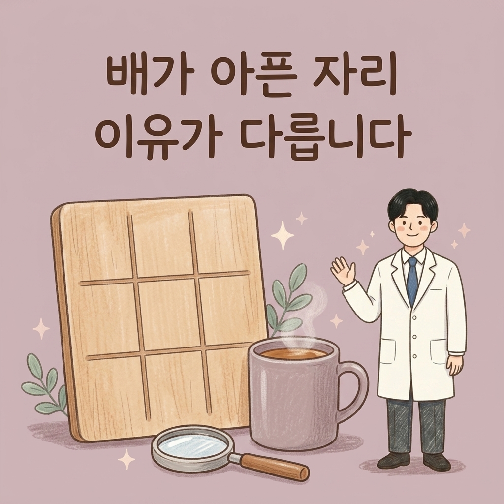 윗배, 아랫배, 옆구리 — 배 아픈 자리로 원인 좁히기