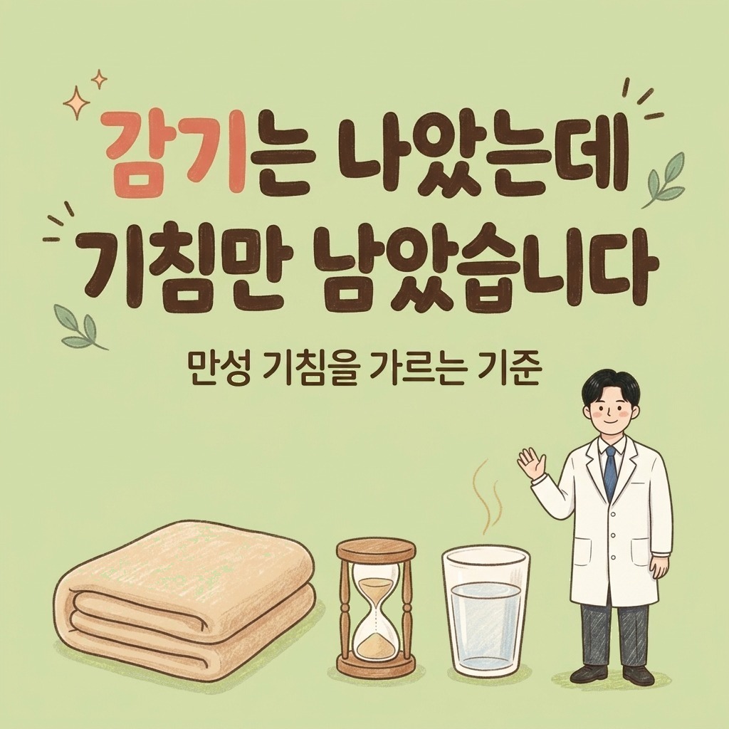 감기는 나았는데 기침만 남았습니다 — 만성 기침을 가르는 기준