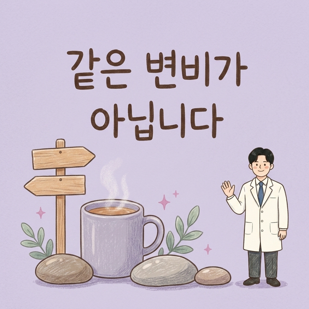 같은 변비가 아닙니다 — 세 가지 유형