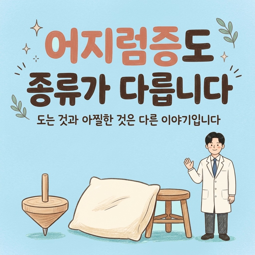 어지럼증도 종류가 다릅니다 — 도는 것과 아찔한 것