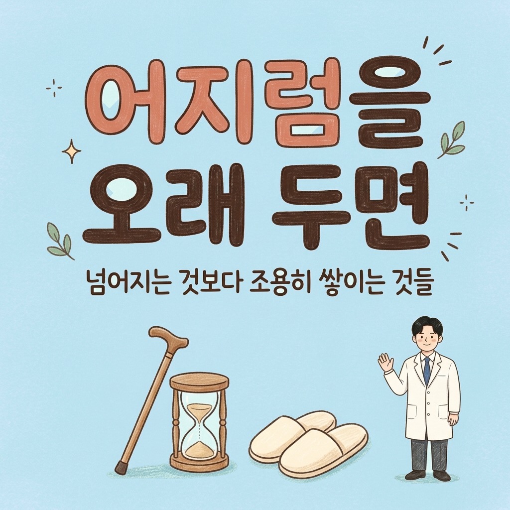 어지럼을 오래 두면 — 넘어지는 것보다 조용히 쌓이는 것들