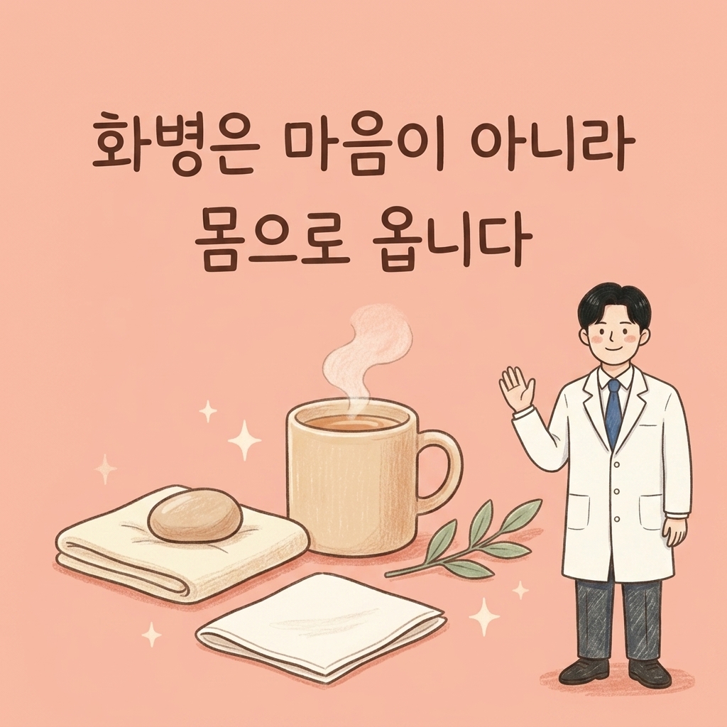 화병은 마음이 아니라 몸으로 옵니다 — 가슴, 목, 머리, 잠