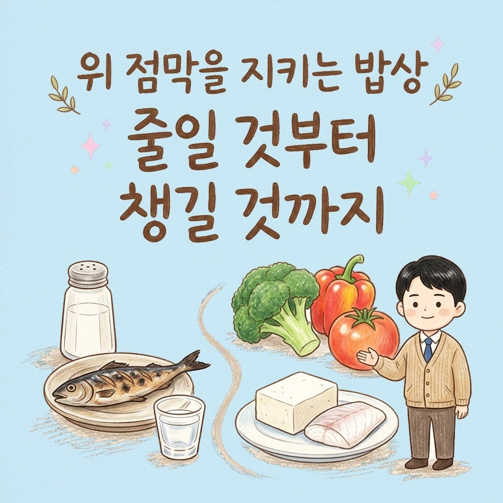 위 점막을 지키는 밥상 — 줄일 것과 챙길 것