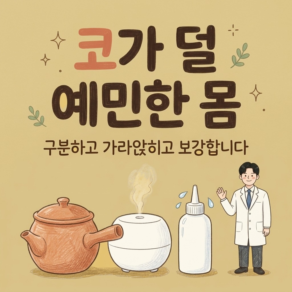 코가 덜 예민한 몸으로 — 비염, 한의원에서는 이렇게 봅니다