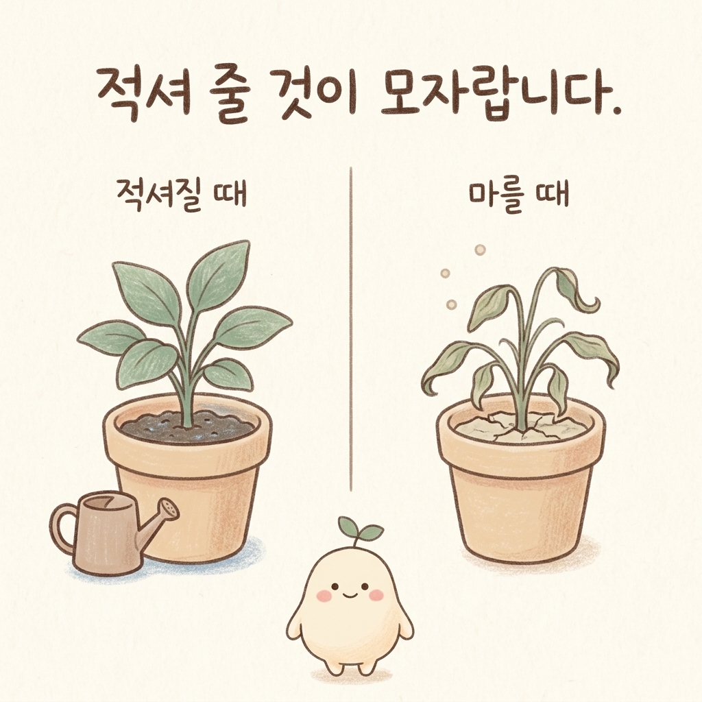 피가 모자라 눈이 침침하고 어지러운 상태를 그린 손그림 일러스트