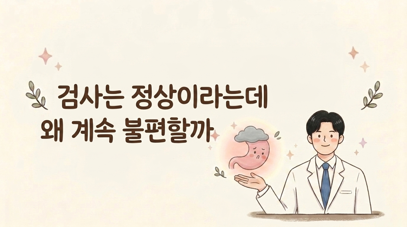 검사는 정상이라는데 왜 계속 불편할까요 — 기능성 소화불량