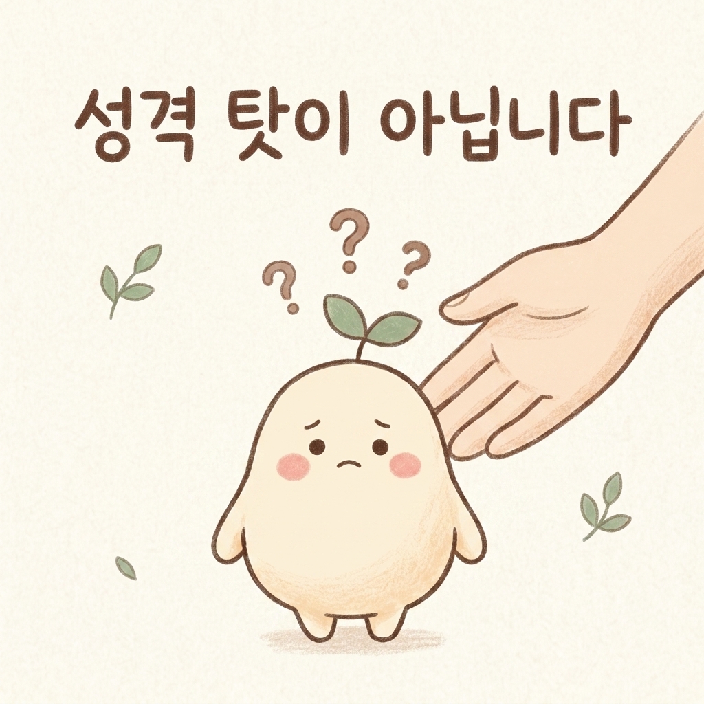 과민성 대장증후군의 원인을 설명하는 손그림 일러스트
