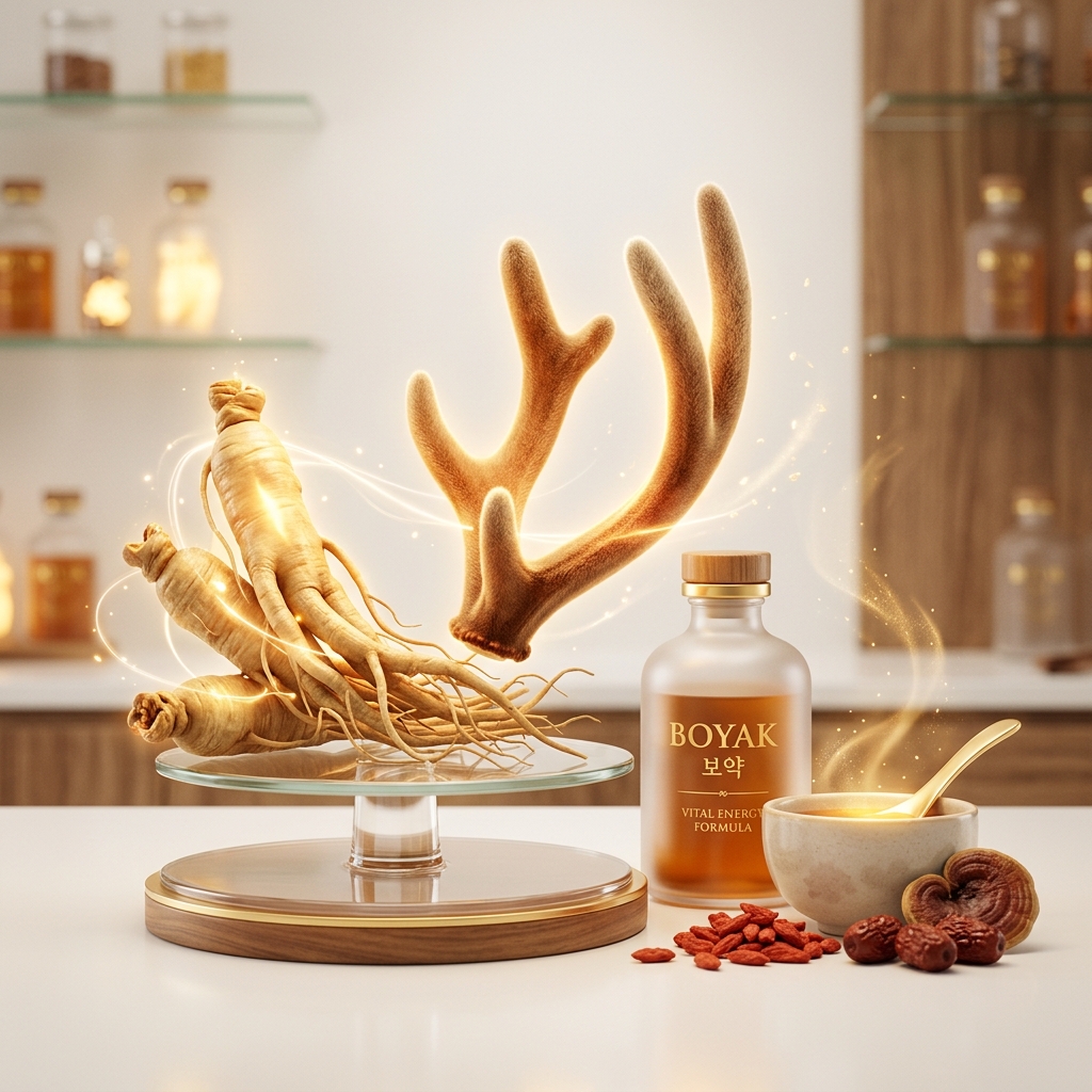 보약 한약재 메디컬 일러스트